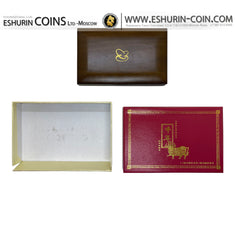 China 2009 200 Yuan 10 Yuan Year of the Ox 1/2 Oz (14.1g) Gold сoin 1Oz (31.1g) Silver сoin set  Китай 2009 200 Юань 10 Юань Год Быка 1/2 Oz (14.1г) золото серебро 31.1г набор монет