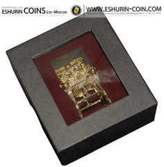 Cook Islands 2015 25/20 dollars Masterpieces of Art - Masterpieces of Art GOLDEN THRONE silver 93.3g gold 7.09g coin