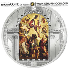 Cook Islands 2016 20 Dollars Masterpieces of Art Resurrection of Christ by Tintoretto