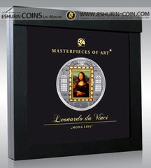 Cook Islands 2009 20 Dollars Masterpieces of Art Mona Lisa SPECIAL EDITION silver 93.3g gold 7.09g coin Острова Кука 2009 20 Долларов Шедевры искусства Мона Лиза93.30г золото 7.09г монета