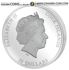 Cook Islands 2012 20 dollars Masterpieces of Art Nefretiti SPECIAL EDITION