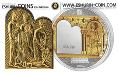Cook Islands 2016 25/20 Dollars Masterpieces of Art Shrine Of The Three Holy Kings silver 93.3g gold 7.