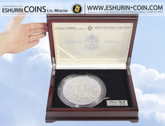 Liberia 2009 100 Dollars Apostle Petrus 1kg silver coin Либерия 2009 100 Долларов Апостол Пётр 1кг серебро монета