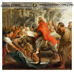Острова Кука 2017 20 долларов Вход Христа в Иерусалим Шедевры искусства Рубенса серебро 93.30г 