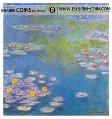 Cook Islands 2015 20 Dollars Masterpieces of Art WATER LILIES Claude Monet silver 93.3g