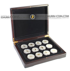 Australia 1999 -2010 1 Dollar Lunar Year - gold plated Silver 1Oz 31.1g coin set  Австралия 1999 -2010  1 доллар  Лунар позолота серебро  31.1г набор монет 