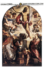 Cook Islands 2016 20 Dollars Masterpieces of Art Resurrection of Christ by Tintoretto