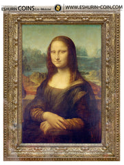 Cook Islands 2016 20 Dollars Masterpieces of Art Leonardo da Vinci Mona Lisa silver 93.3g Острова Кука 2016 20 долларов Шедевры искусства Леонардо да Винчи – Мона Лиза серебро 93.30г 