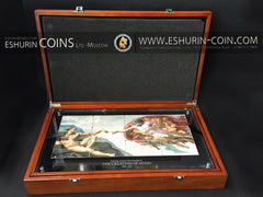 Niue 2013 5Dollars  Creation of Adam Michelangelo Buonarroti  Giants of Art 960g  Silver Set 12