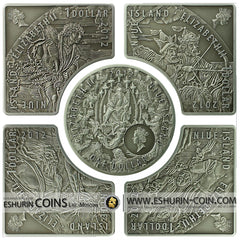 Ниуэ 2012 1 Доллар Всадники Апокалипсиса 925 г серебро набор 5 монет