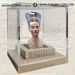 Solomon Islands 2013 25 Dollars Sculptures of Art Nefertiti  Unique 3D silver 93.3g coin