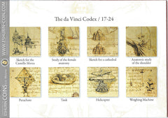  DA VINCI CODEX Leonardo Study Sketch 1 Kg Kilo Silver