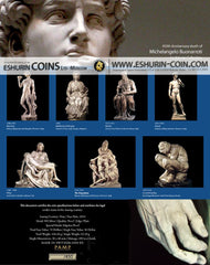 Niue 2014 10 Dollars 450th Anniversary Death of Michelangelo Buonarroti 435,40g Silver Set 7 coins