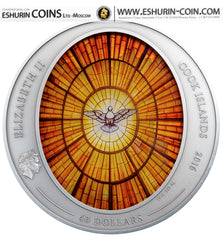 Cook Islands 2016 40 Dollars Windows of Heaven Giants Saint Peter Basilica in Vatican silver 311.0g coin Острова Кука 2016 40 Dollars серия "Небесные Окна" Собор Святого Петра в Ватикане серебро 311.00г монета 