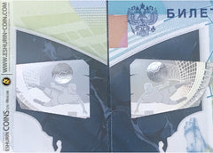 Russia 2018 100 rubles FIFA World Cup in Russia 2018 polymer 1g banknote AA UNC  Россия 2018 100 рублей Чемпионат мира ФИФА в России 2018 полимер 1г банкнота AA UNC 