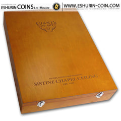 Ivory Coast 2018 10 000 Francs Codex of Michelangelo Sistine Chapel  Giants of Art 1 081g   Silver Set Ивуар 2018  10 000 Франков Кодекс Микеланджело  Сикстинская Капелла 1 081г серебро набор eshurin coins premium presents подарки для руководителей 