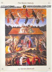 Niue 2013 1 Dollar The Mystic Nativity by Sandro Botticelli 499.50g Silver Set 15 coins