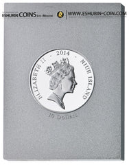Niue 2014 10 Dollars 450th Anniversary Death of Michelangelo Buonarroti  435,40g Silver Set 7 coins