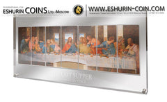 Niue 2012 5 Dollar Leonardo da Vinci The Last Supper Giants of Art 700g Silver Set 7 coins Ниуэ 2012 5 Долларов Леонардо да Винчи Тайная вечеря Гении искусства 700г серебро набор 7 монет 