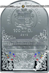 Silver coin Andorra  2012  100 Dinars  