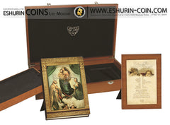 Niue 2014 5 Dollar Sistine Madonna Giants of Art 960g Silver Set 12 coins Ниуэ 2014 5 Долларов Сикстинская Мадонна Гении искусства 960г серебро набор 12 монет