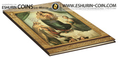 Niue 2014 5 Dollar Sistine Madonna Giants of Art 960g Silver Set 12 coins Ниуэ 2014 5 Долларов Сикстинская Мадонна Гении искусства 960г серебро набор 12 монет