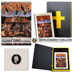 Niue 2013 1 Dollar The Mystic Nativity by Sandro Botticelli 499.50g Silver Set 15 coins