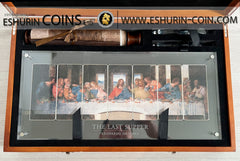 Niue 2012 5 Dollar Leonardo da Vinci The Last Supper Giants of Art 700g Silver Set 7 coins  Ниуэ 2012 5 Долларов Леонардо да Винчи Тайная вечеря Гении искусства 700г серебро набор 7 монет 