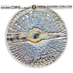 Silver coin Chelyabinsk Meteorite 