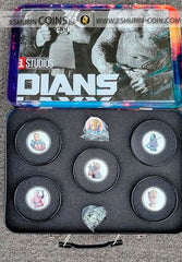 Cook Islands 2017 2 dollars Marvel's Guardians of Galaxy Vol2 Collectors Lunchbox silver set 5 coins Острова Кука 2017 2 доллара Защитники Галактики Часть 2 от Марвел студии серебро набор 5 монет