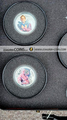 Cook Islands 2017 2 dollars Marvel's Guardians of Galaxy Vol2 Collectors Lunchbox silver set 5 coins Острова Кука 2017 2 доллара Защитники Галактики Часть 2 от Марвел студии серебро набор 5 монет