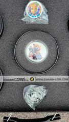 Cook Islands 2017 2 dollars Marvel's Guardians of Galaxy Vol2 Collectors Lunchbox silver set 5 coins Острова Кука 2017 2 доллара Защитники Галактики Часть 2 от Марвел студии серебро набор 5 монет